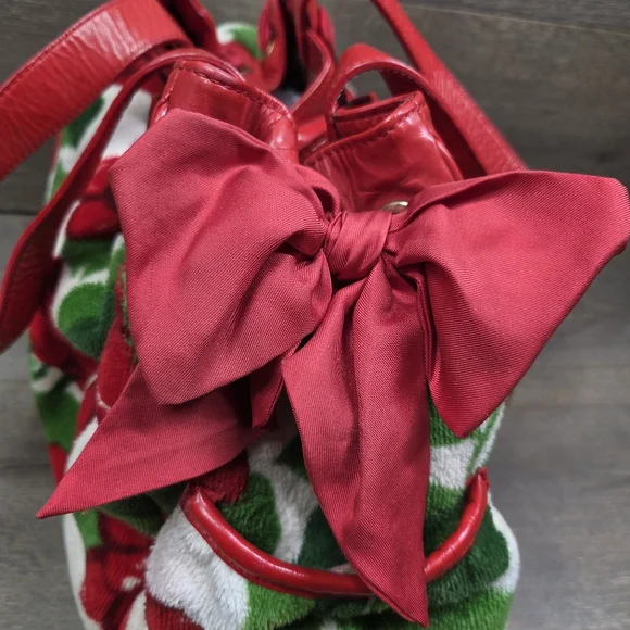 RARE Y2K Juicy Couture Cherry Velour Terry Daydreamer Weekender Bag Cherries - Picture 3 of 16